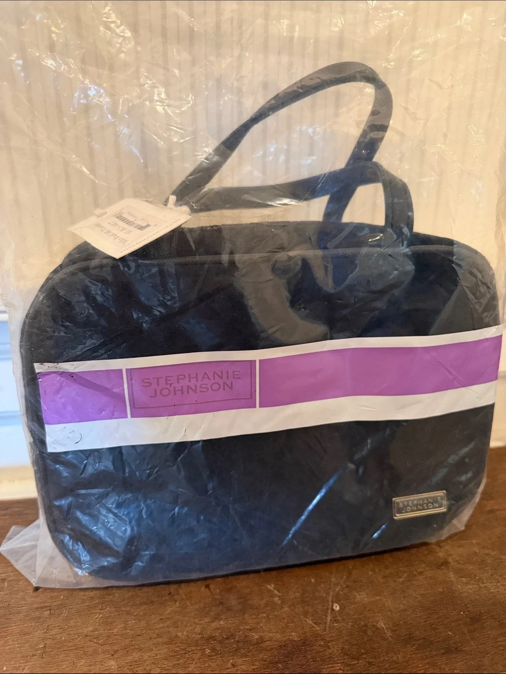 Stephanie Johnson Black Quilted Cosmetic Carry Case